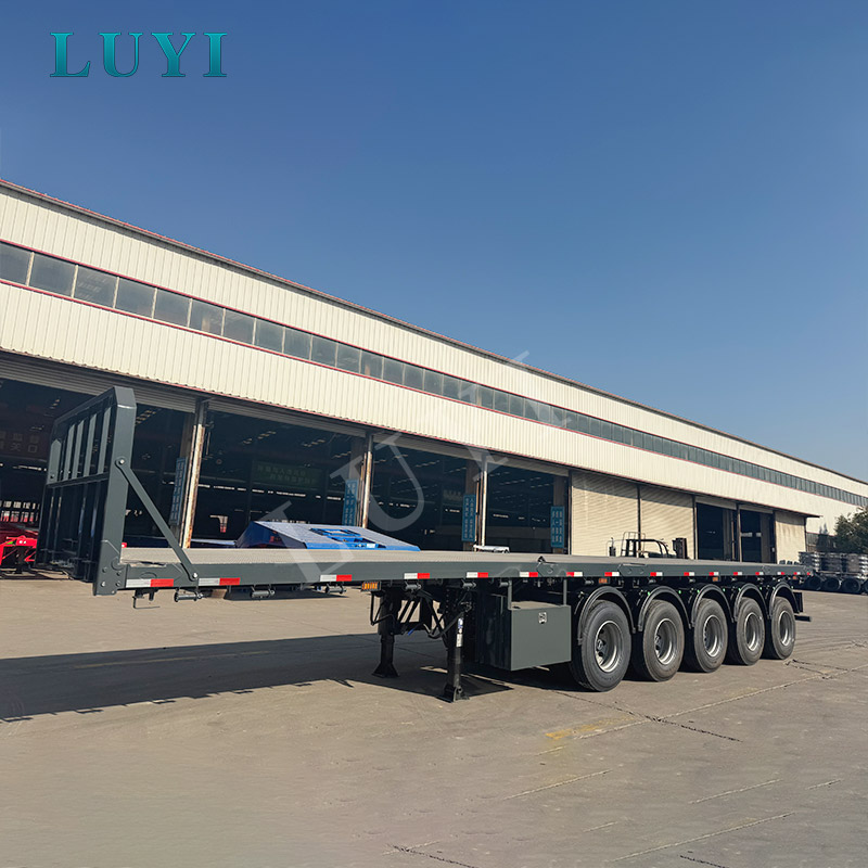 13,6-метровый контейнерный транспортный 5-осный бортовой полуприцеп