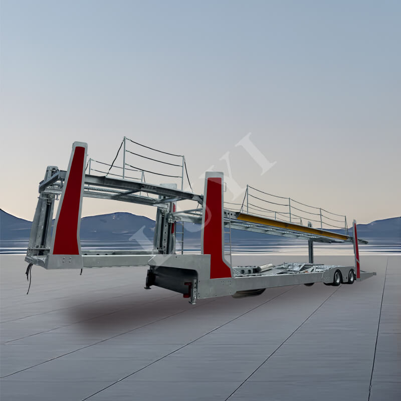 2-осный двухэтажный автомобильный транспортер подъемного типа длиной 17 метров