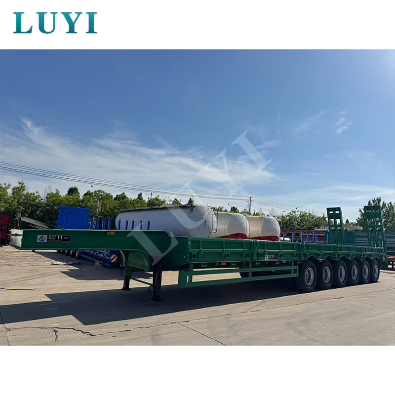 Новое достижение в транснациональном сотрудничестве! 6-осные низкорамные полуприцепы LUYI на гибкой стойке отгружаются партиями в Мавританию