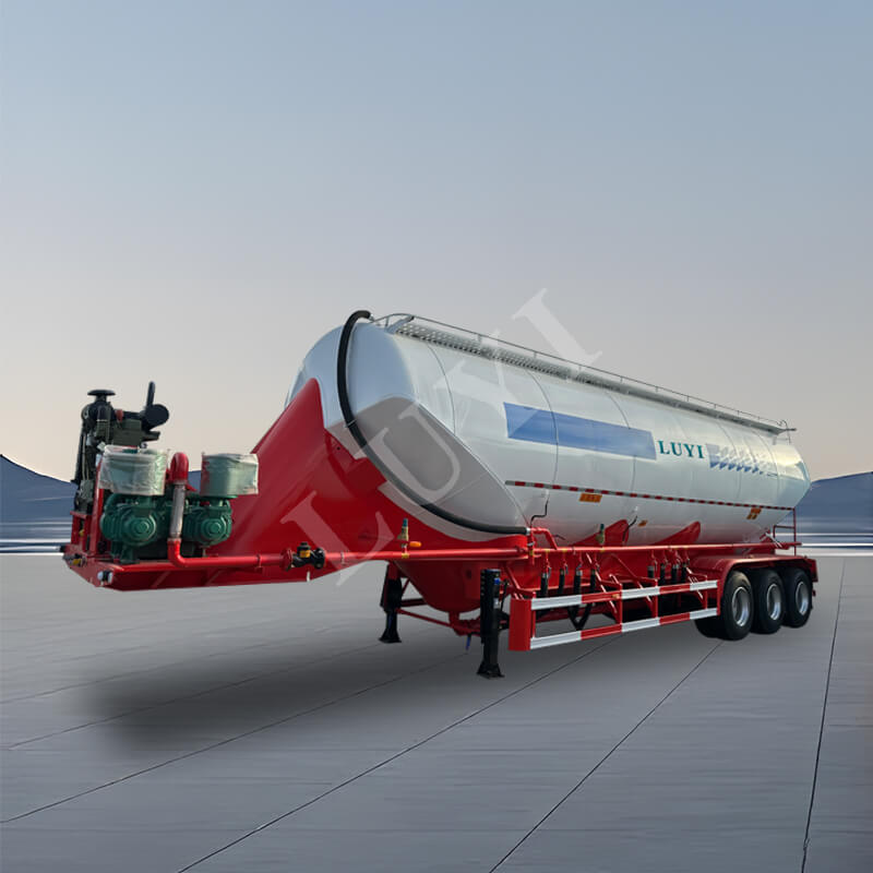 3-осный полуприцеп-цистерна для цемента V-образного типа емкостью 50 кубических метров