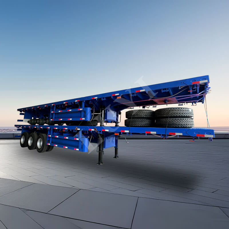 3-осный 50-тонный бортовой полуприцеп на продажу