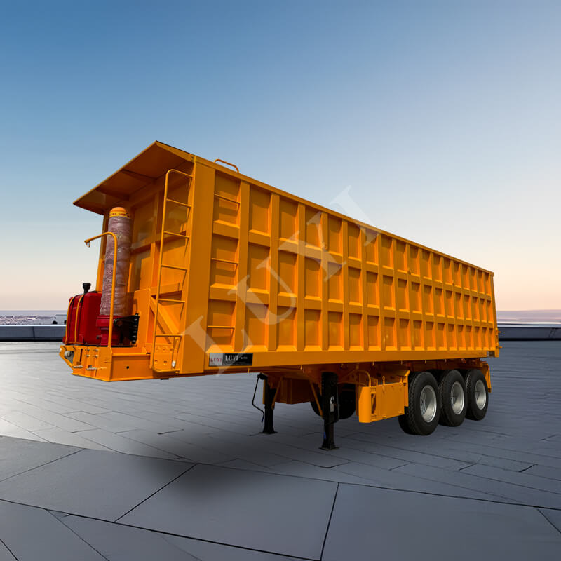 3-осный полуприцеп-самосвал 60 тонн с задней разгрузкой