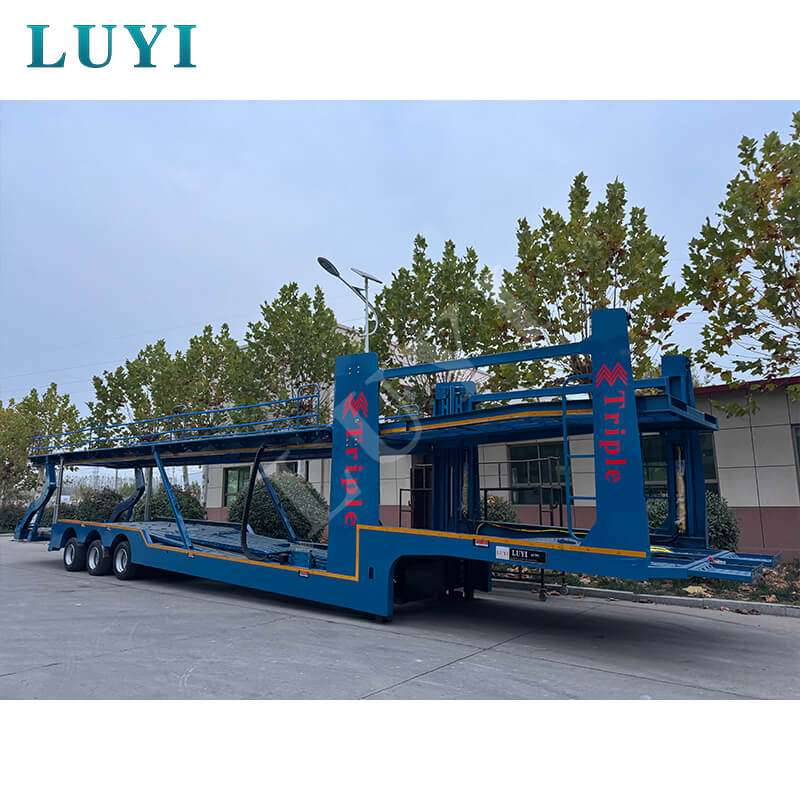 3-осный автовозный полуприцеп, 17-метровый контейнеровоз