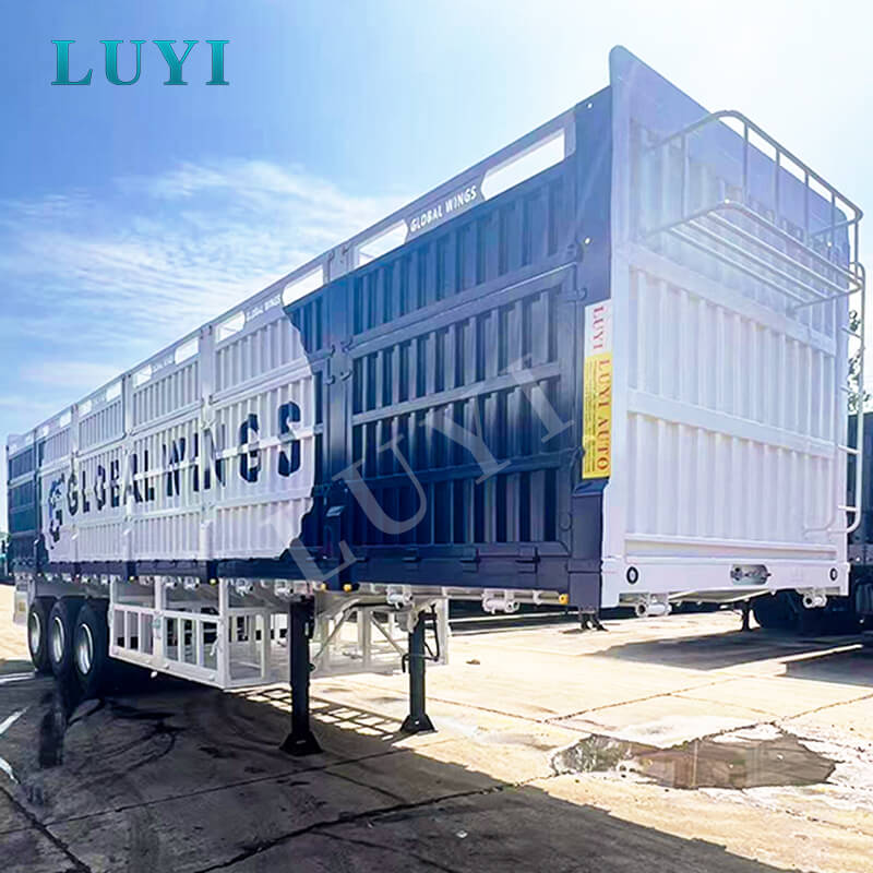 3-осный сверхмощный 100-тонный съемный бортовой полуприцеп