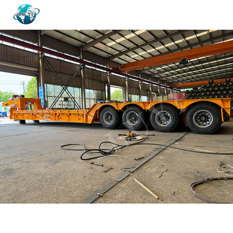 4-осный 100-тонный низкорамный полуприцеп на гибкой стойке