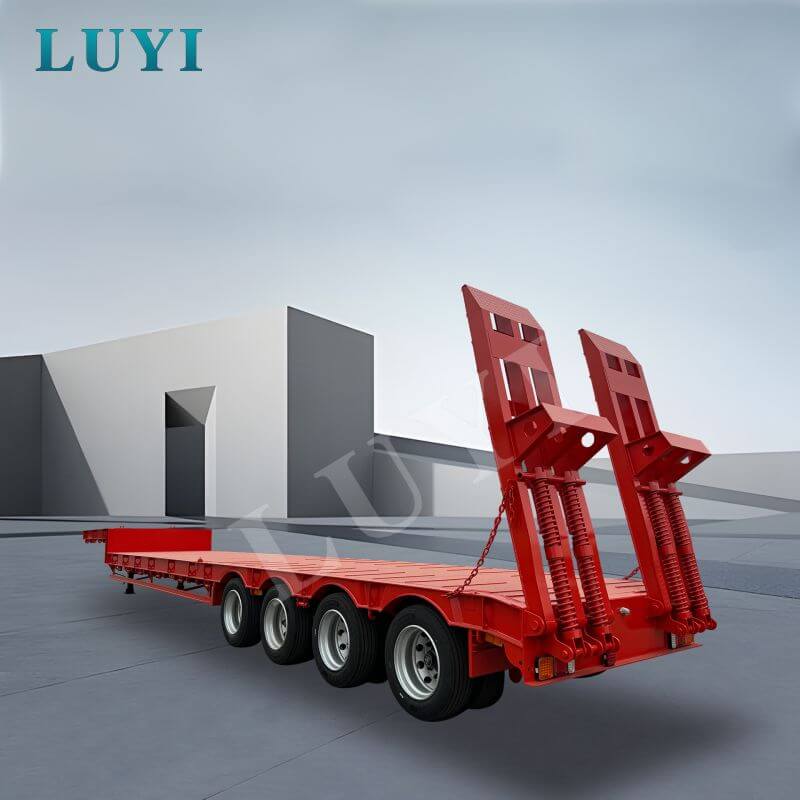 4-осный 60-тонный низкорамный полуприцеп с гибкой шеей