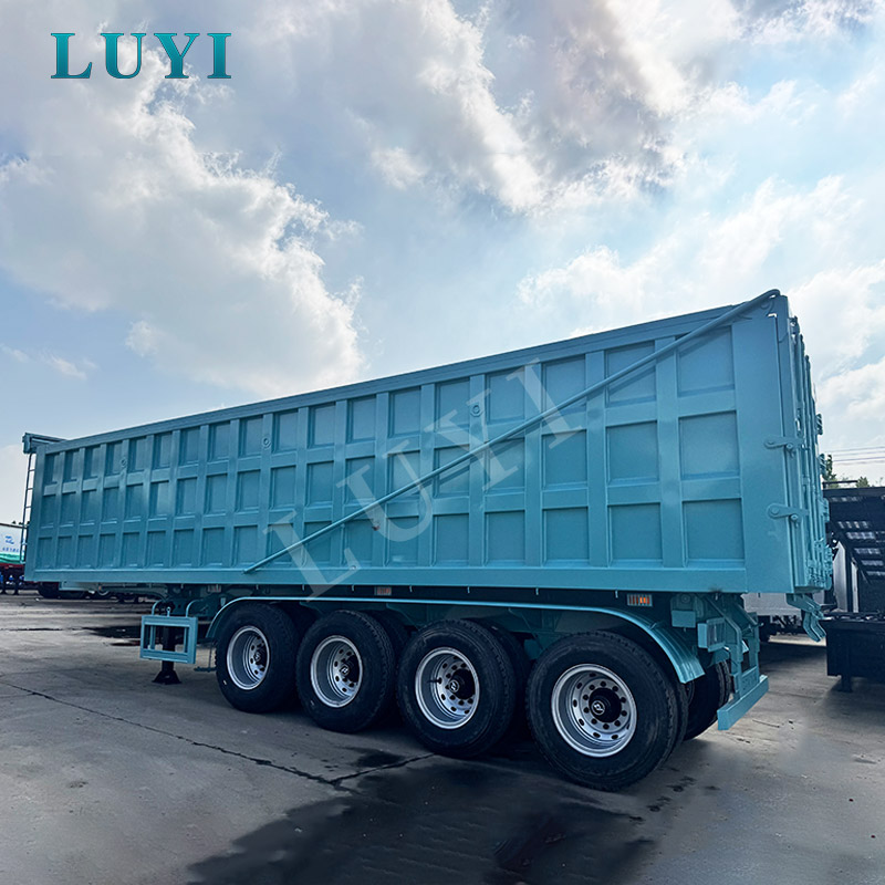 4-осный 80-тонный прицеп-самосвал с задней разгрузкой