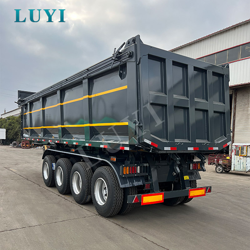 4-осный полуприцеп с задней разгрузкой для перевозки сыпучих материалов