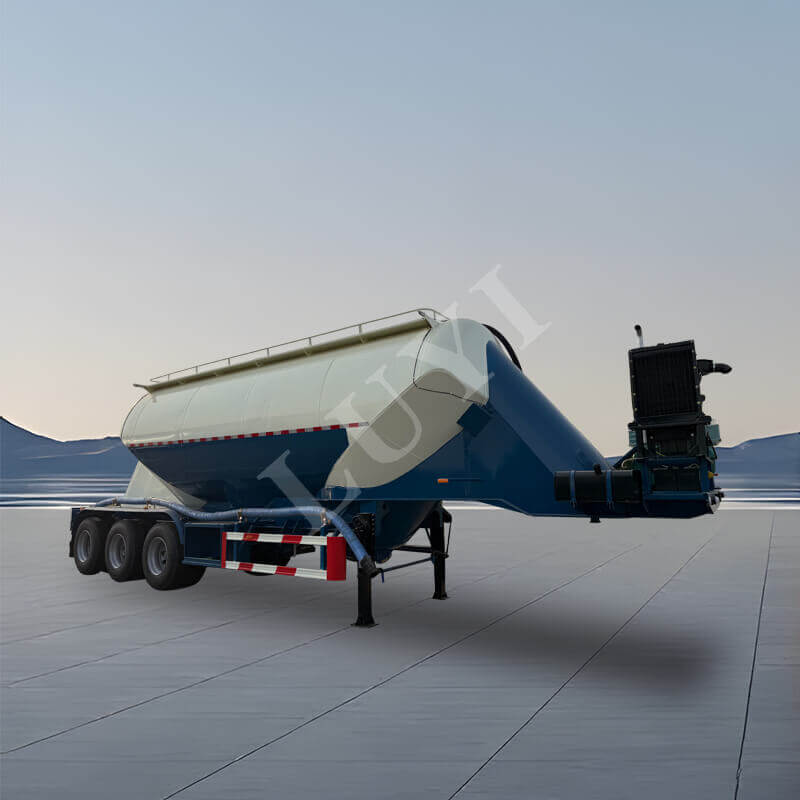 Полуприцеп-цистерна для перевозки цемента V-образного типа емкостью 48 кубических метров