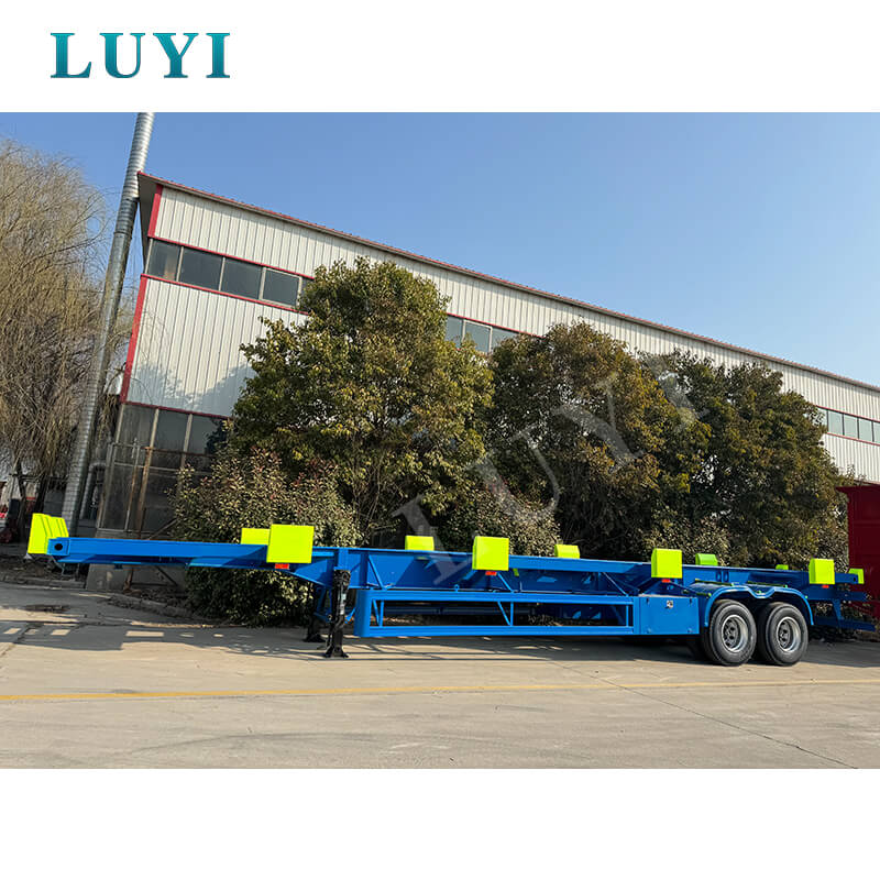 60-тонный каркасный полуприцеп для перевозки контейнеров на продажу