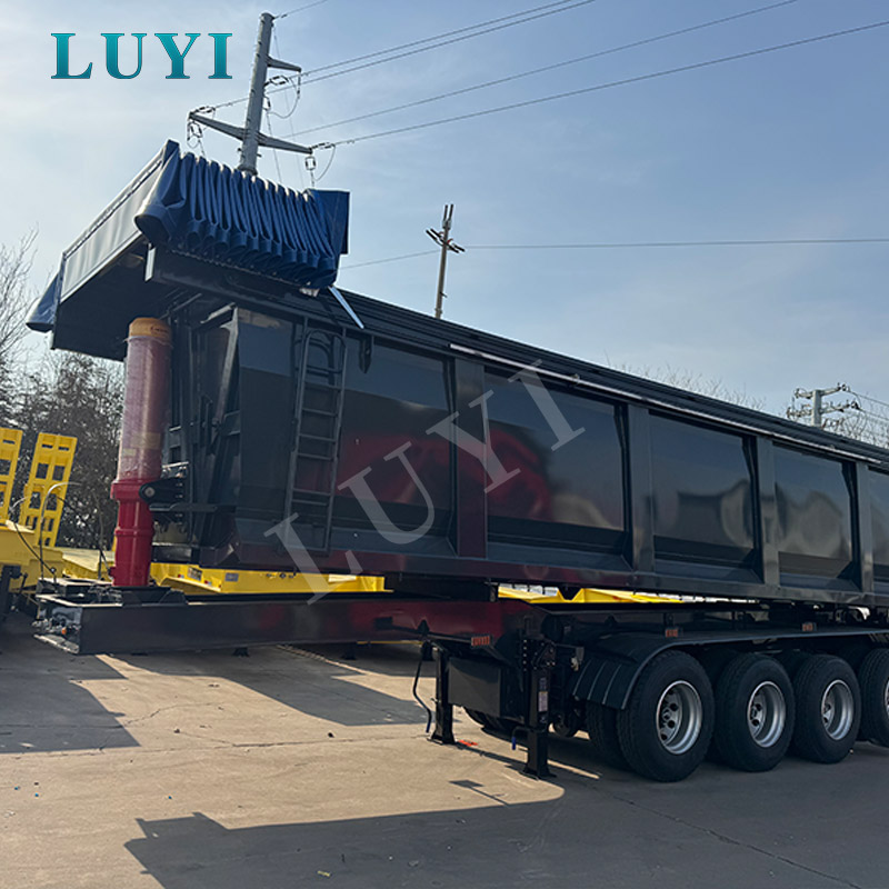 Полуприцеп-самосвал 4-осный гидравлический самосвальный прицеп