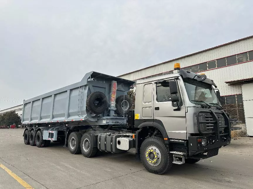 Transportation 60 Tons of Rear-End Semi-Trailer