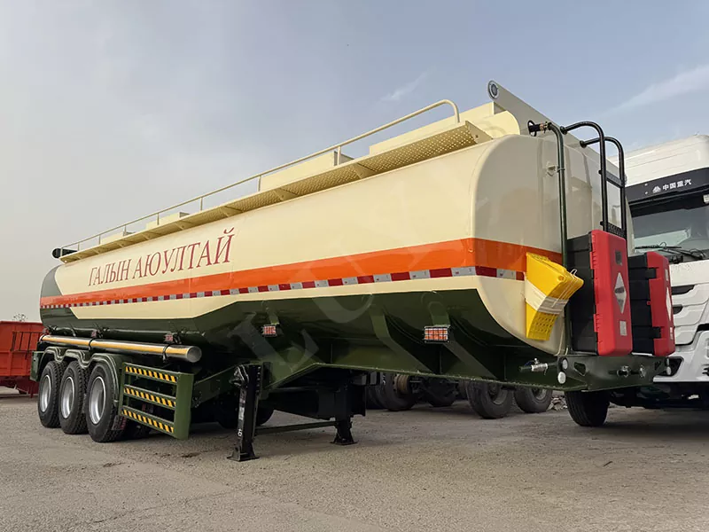 35000 Liters 3 Axle Oil Gasoline Tanker Steel Trailer