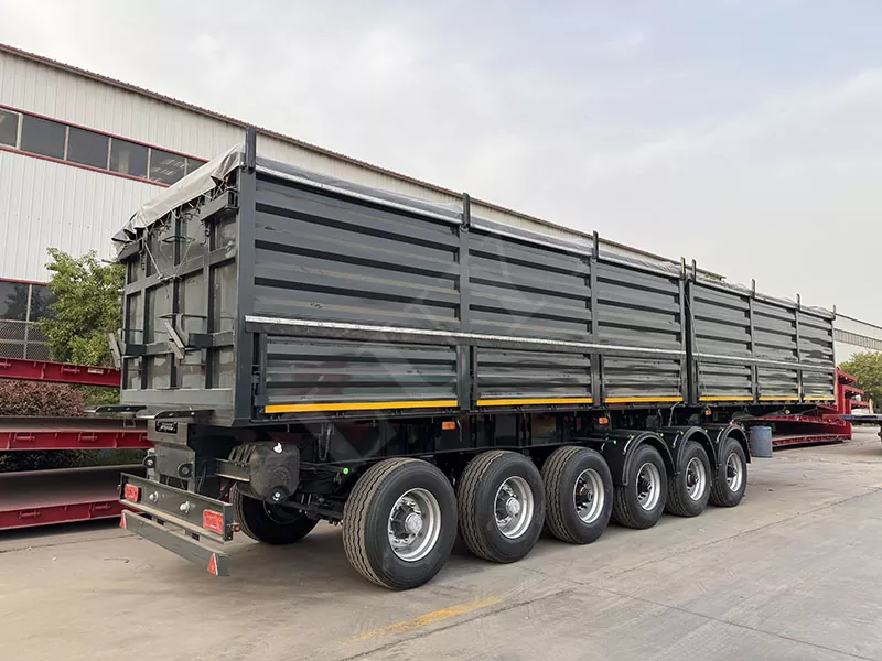 6-axle Rollover Grain Semi-Trailer