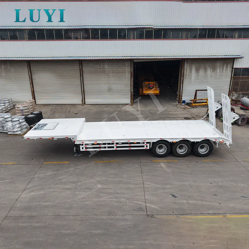 lowbed semi trailer