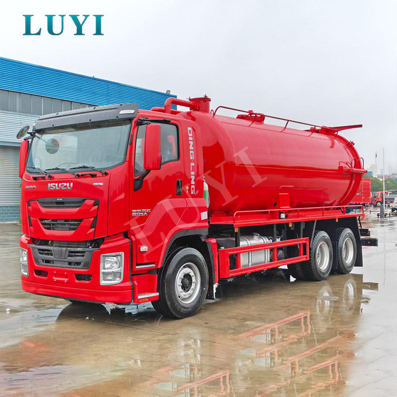 ISUZU GIGA 6×4 20CBM Автопогрузчик для всасывания сточных вод для муниципальной канализации и транспорта осадка