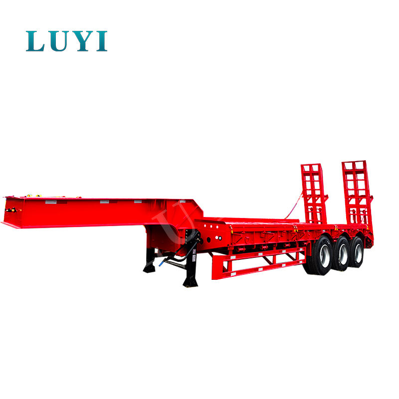 3-осный низкорамный полуприцеп LUYI: ваше решение для перевозки тяжелого оборудования и техники