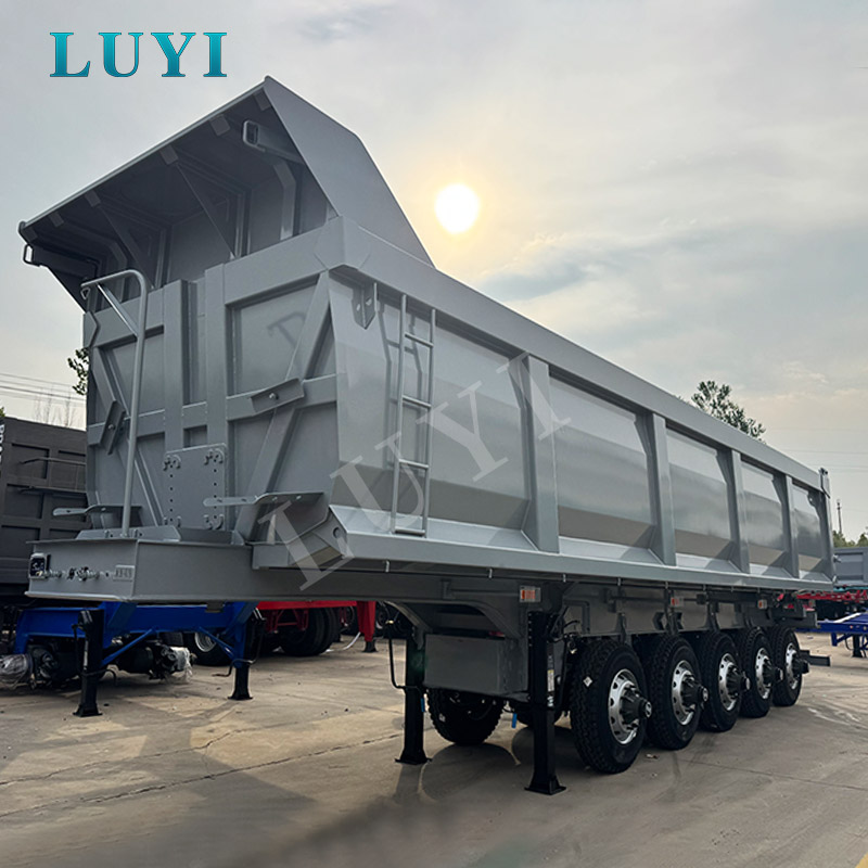 LUYI Grey Пятиосный полуприцеп с задней разгрузкой