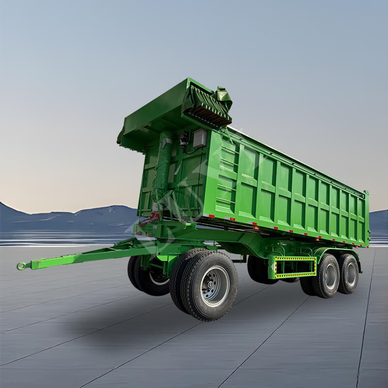 Двухосный прямоугольный полуприцеп с задней разгрузкой 30/50 куб. Двухосный прямоугольный полуприцеп с задней разгрузкой 30/50 куб.